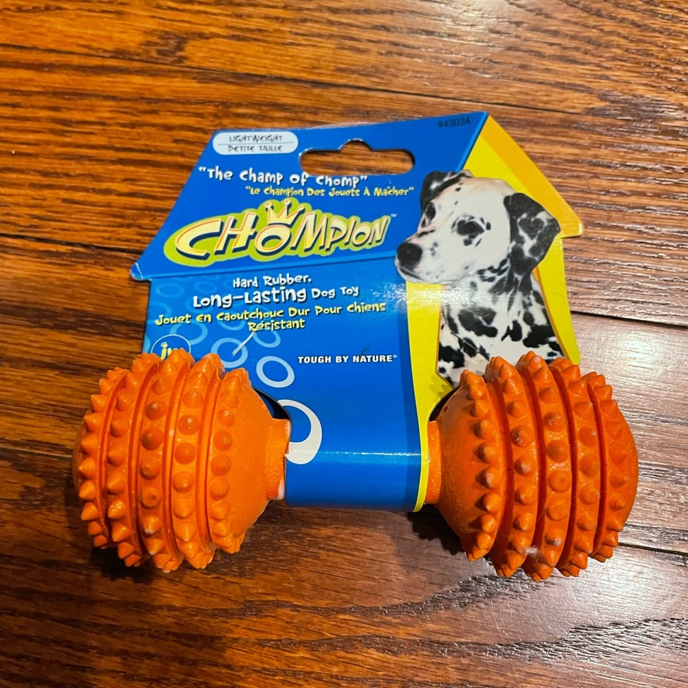 Champion long-lasting dog toy.